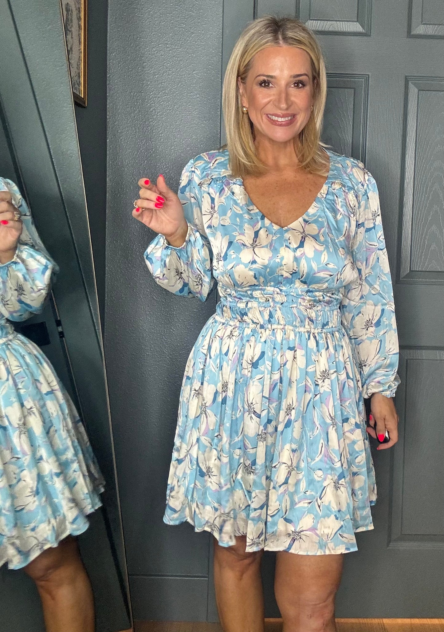 Iris Floral Mini Dress- FINAL SALE
