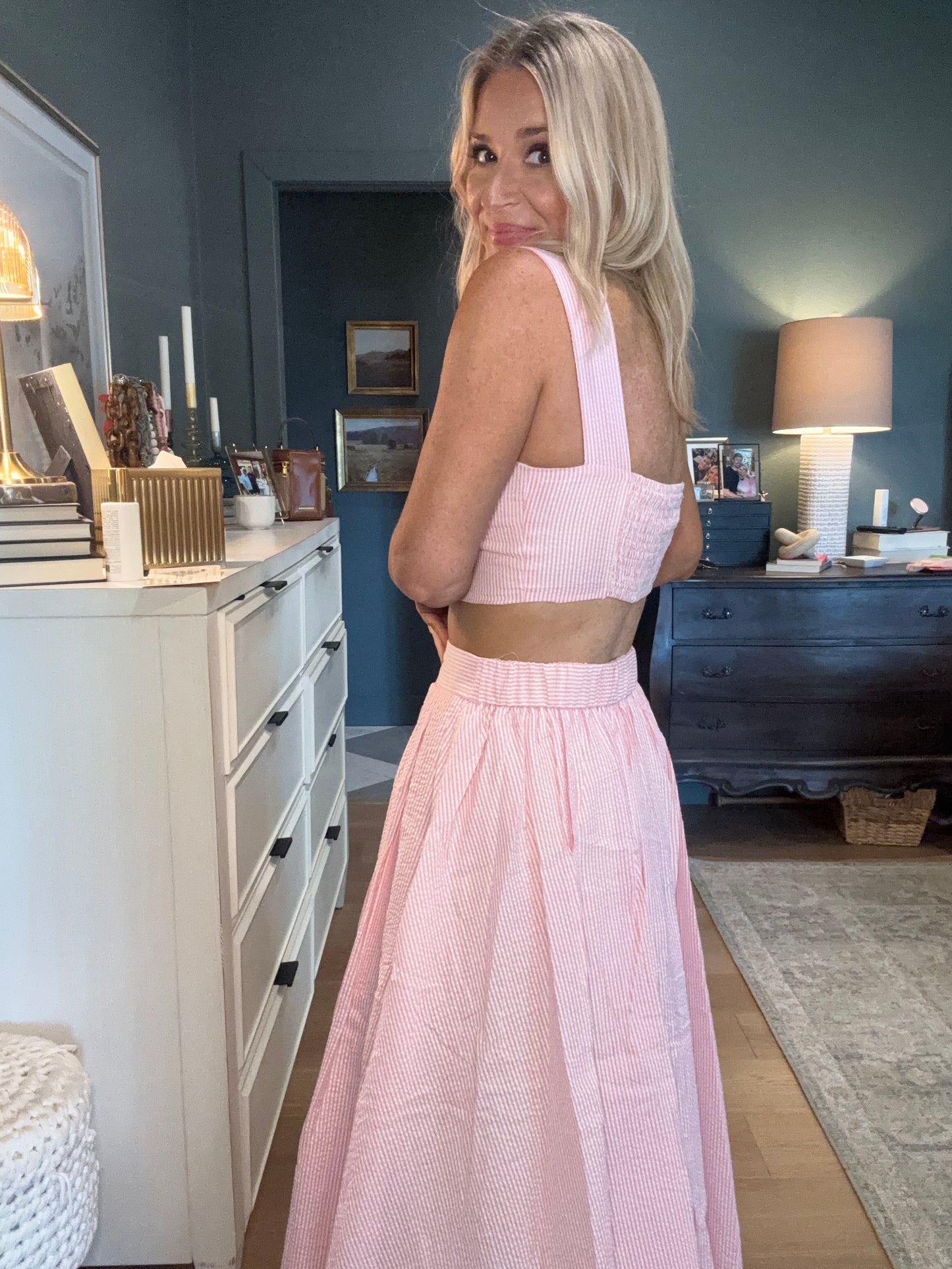 Candy Stripe Midi Set