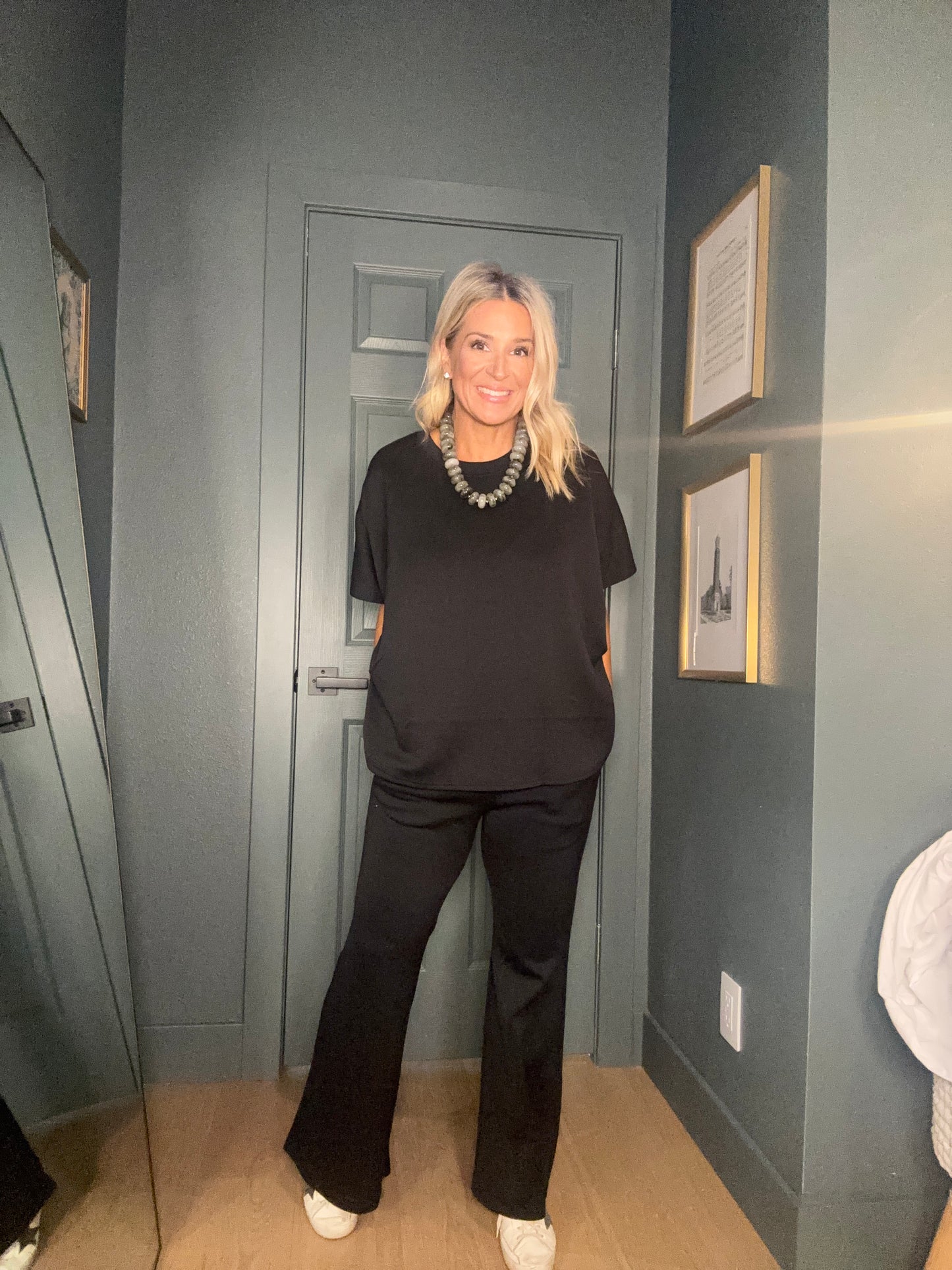 Poncho Top + Bell Bottom Modal Set