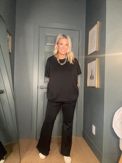 Poncho Top + Bell Bottom Modal Set