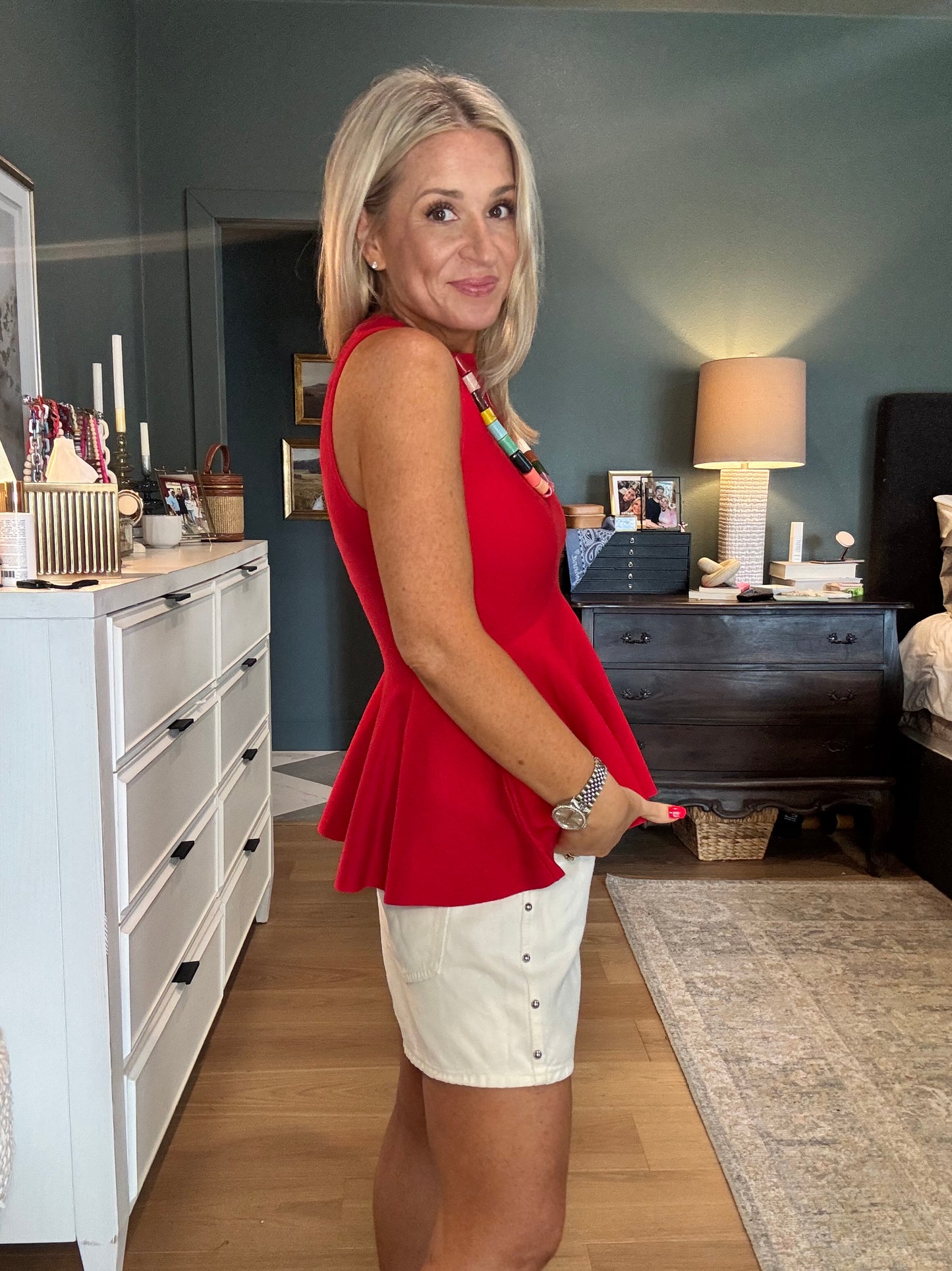 Hepburn Peplum Top- FINAL SALE