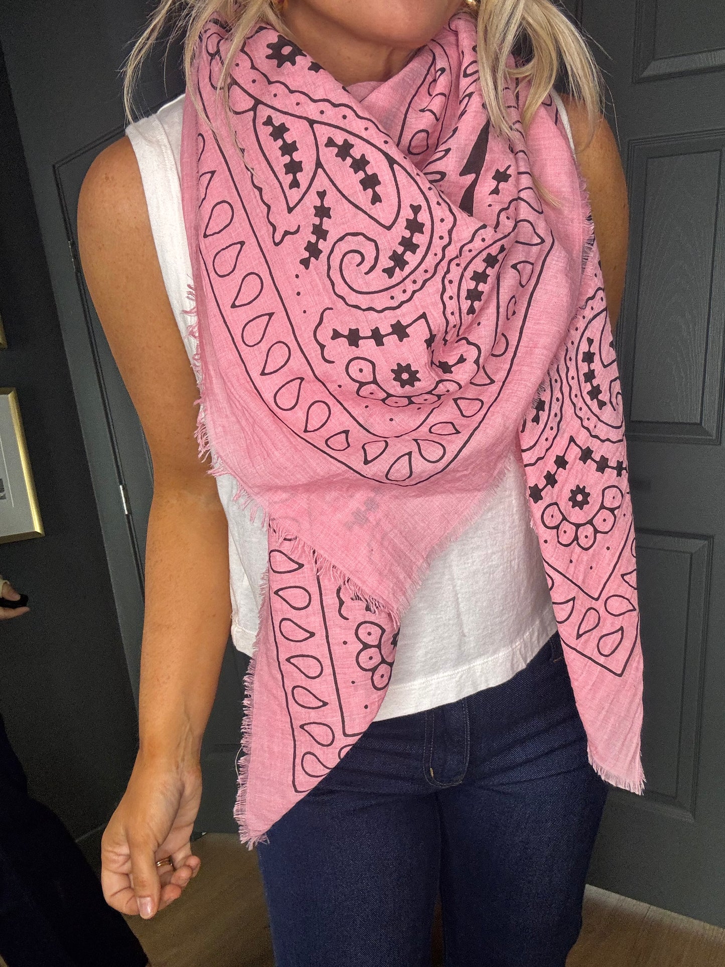 Oversized Blanket Scarf- Cotton