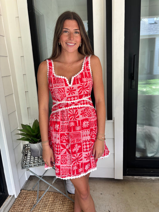 Dotted and Detail Dress-FINAL SALE