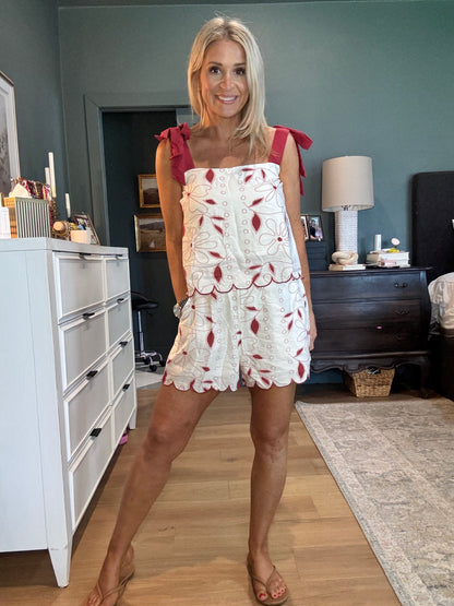 Savannah Scallop Top- FINAL SALE