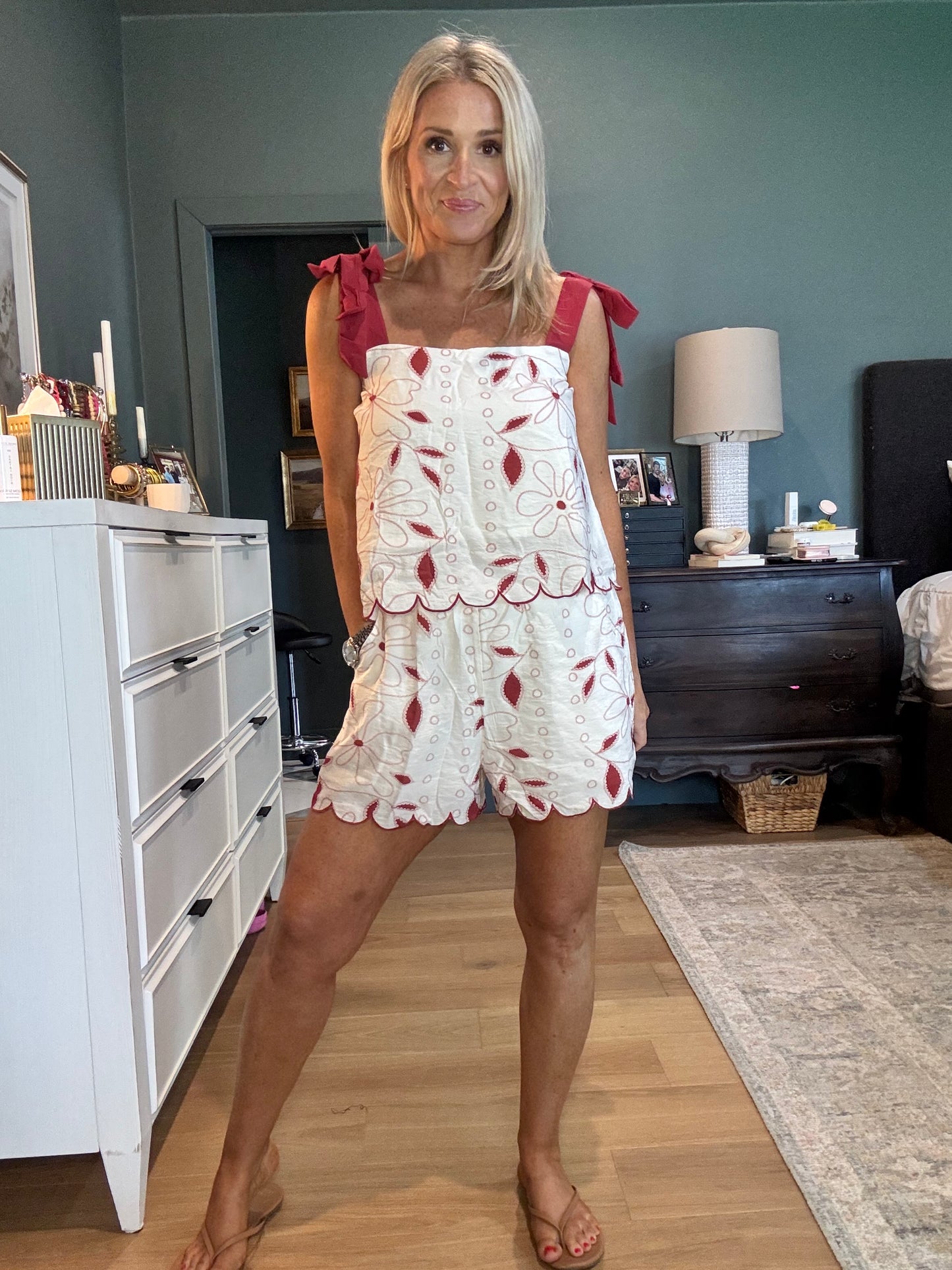 Savannah Scallop Top- FINAL SALE