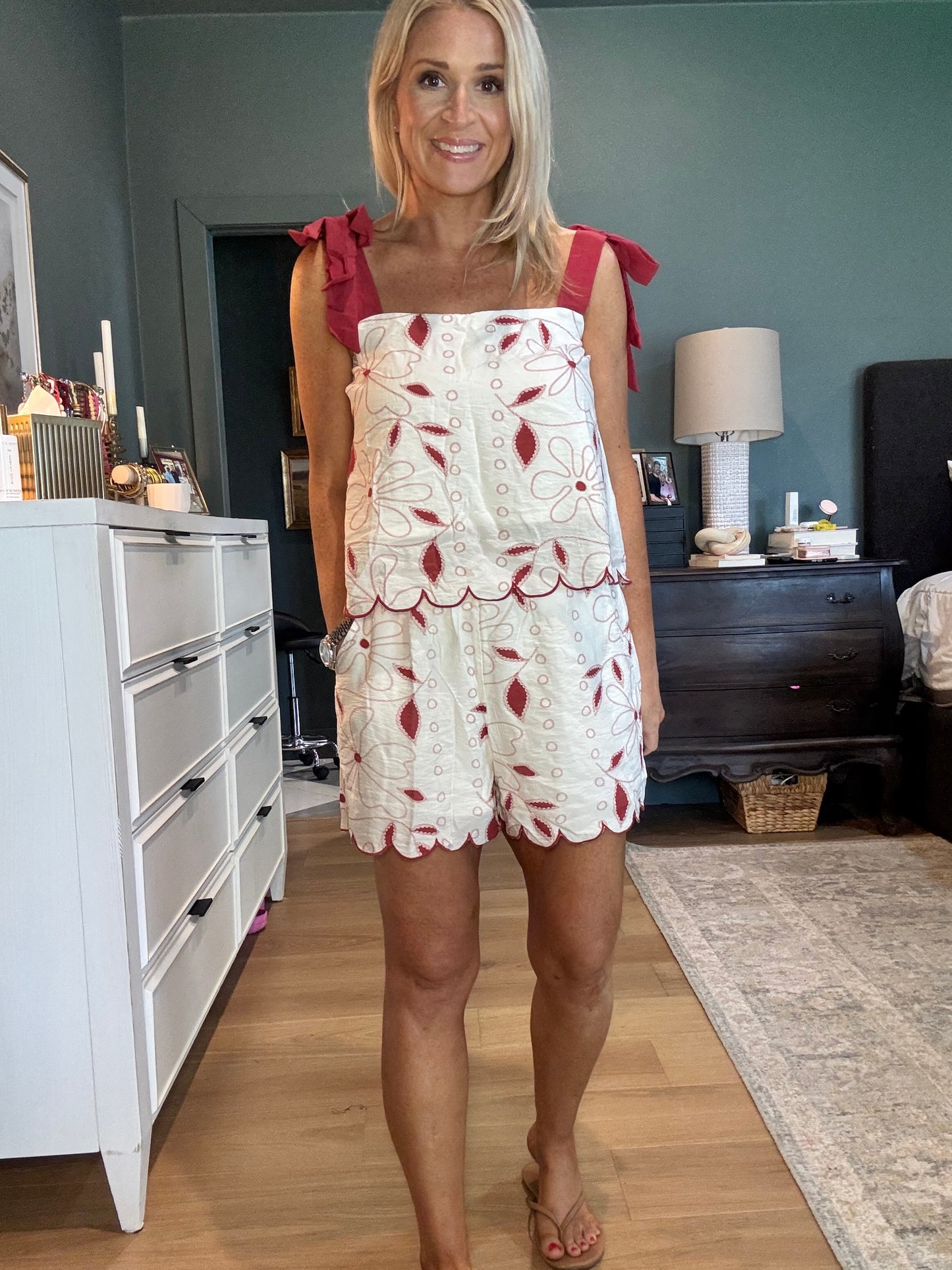 Savannah Scallop Top- FINAL SALE