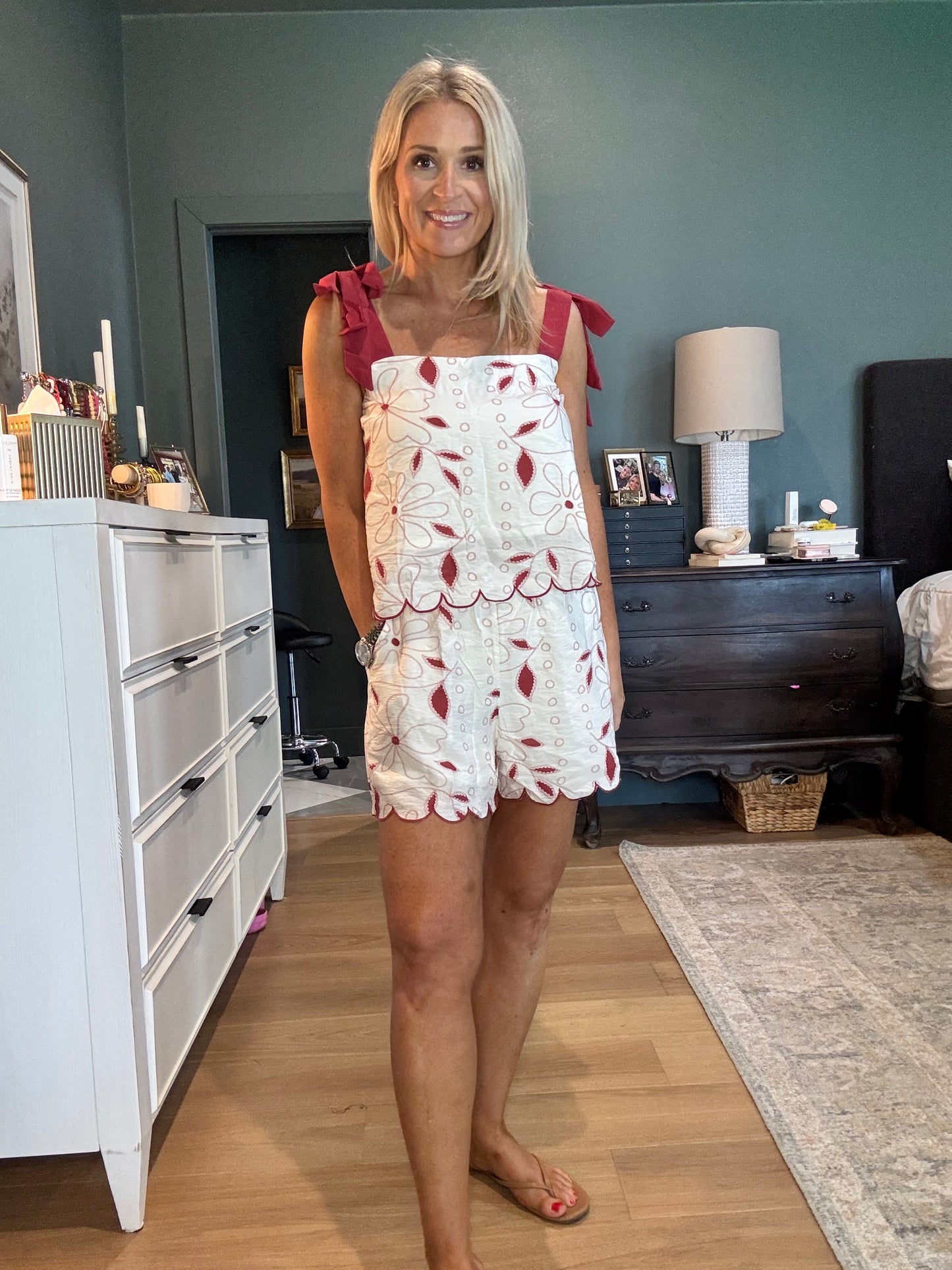 Savannah Scallop Top- FINAL SALE