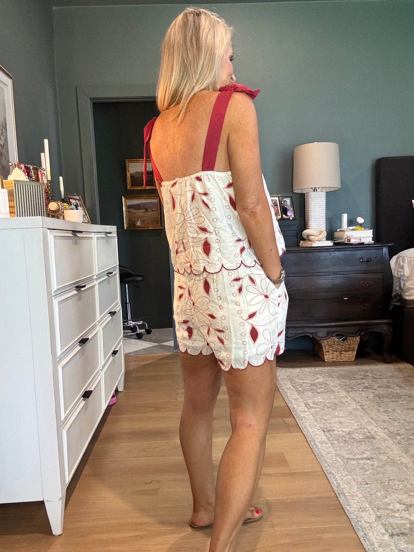 Savannah Scallop Top- FINAL SALE