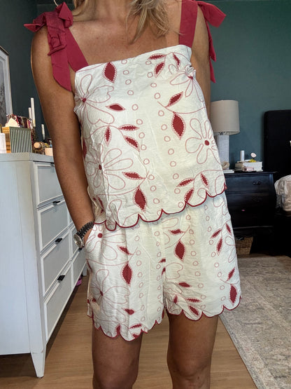 Savannah Scallop Top- FINAL SALE