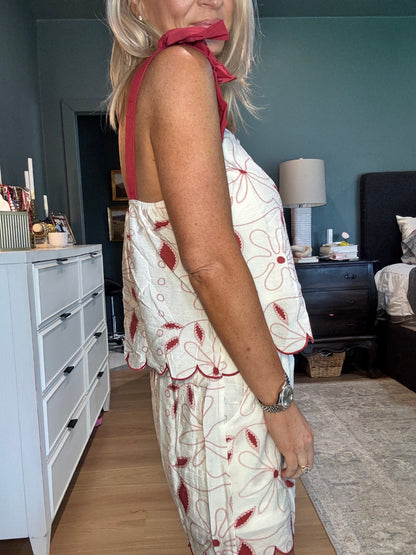 Savannah Scallop Top- FINAL SALE