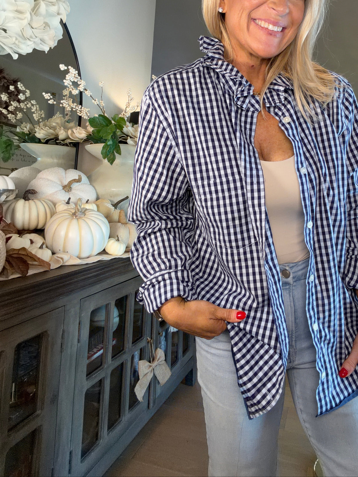 Blue Gap Ruffle- L/XL