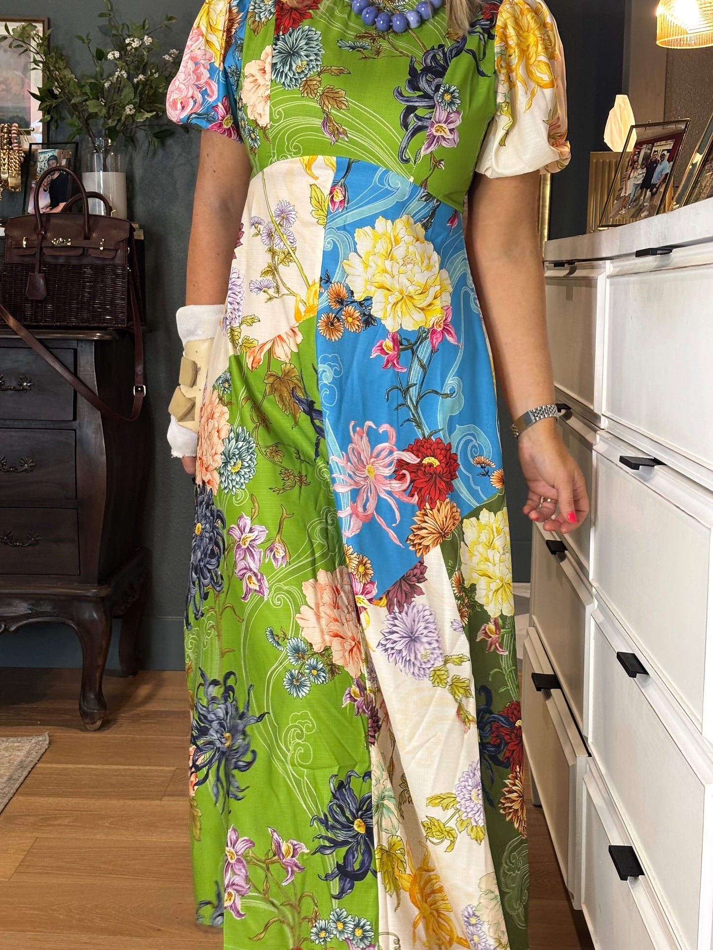 PRE-ORDER Puff Sleeve Midi Dress