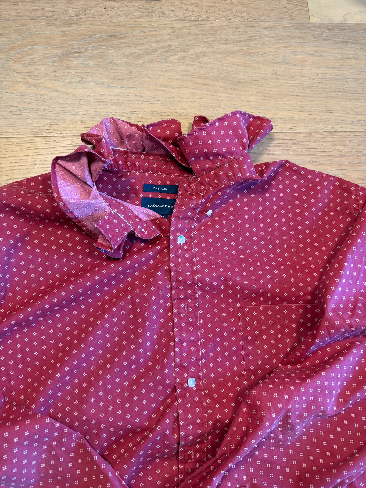 Faded Red Ruffle- 2XL