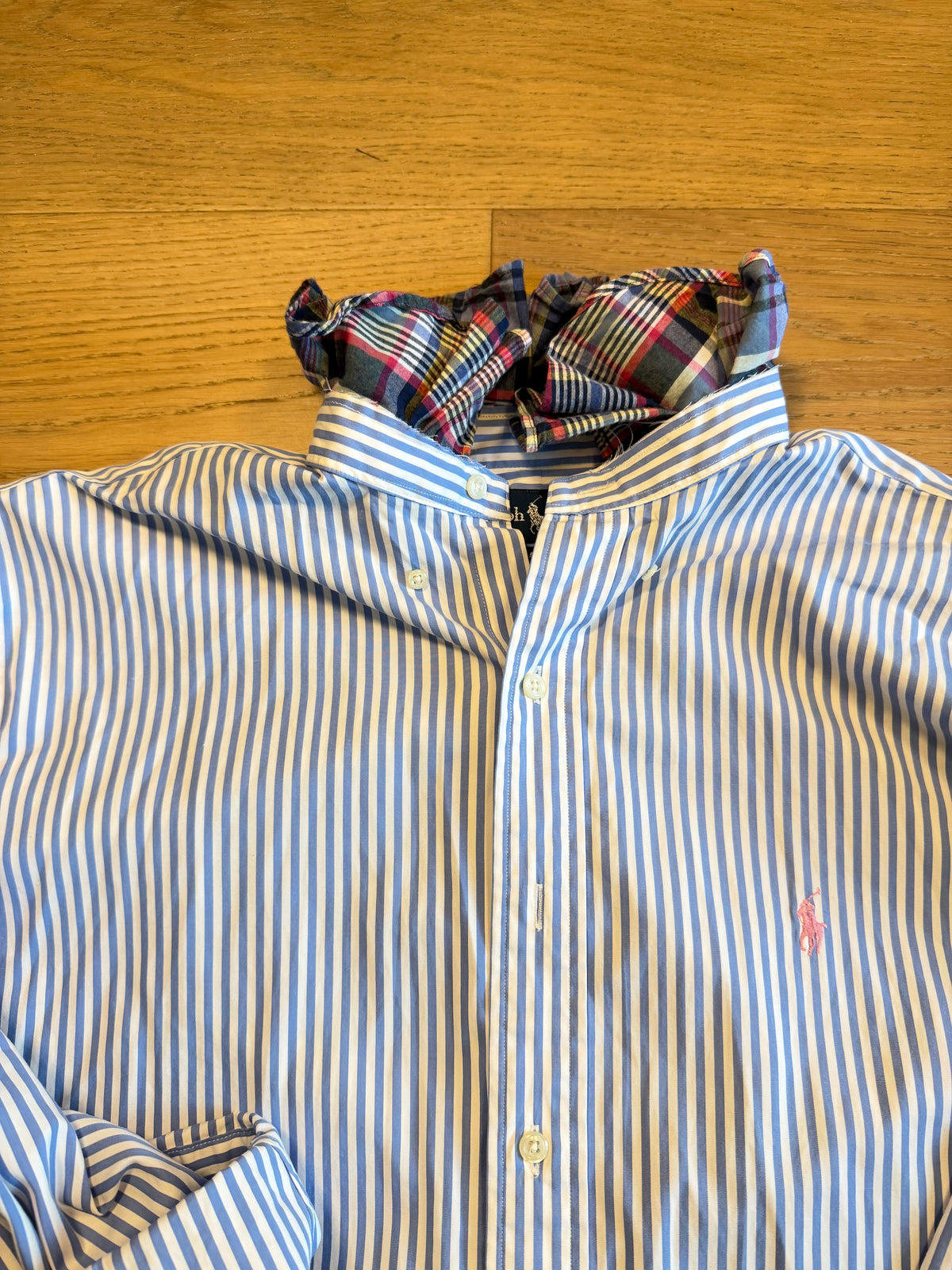 Striped Polo Ruffle- XL