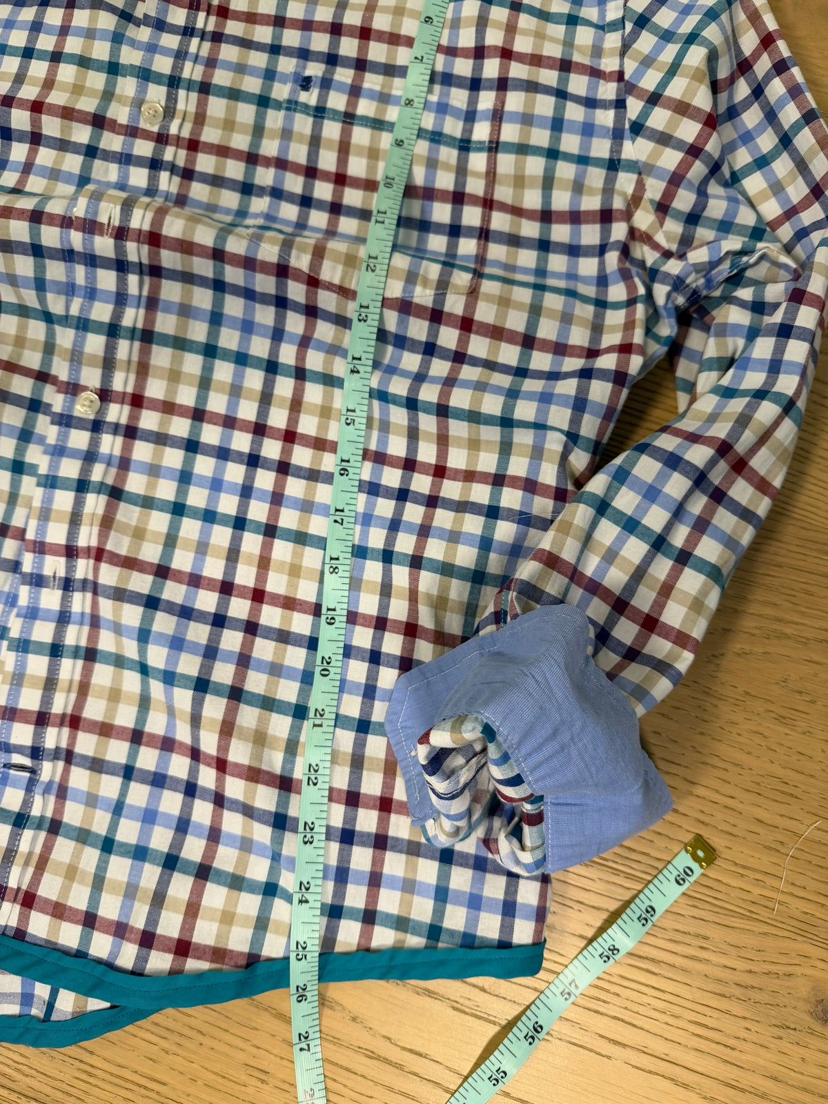 Izod Plaid Ruffle-XL