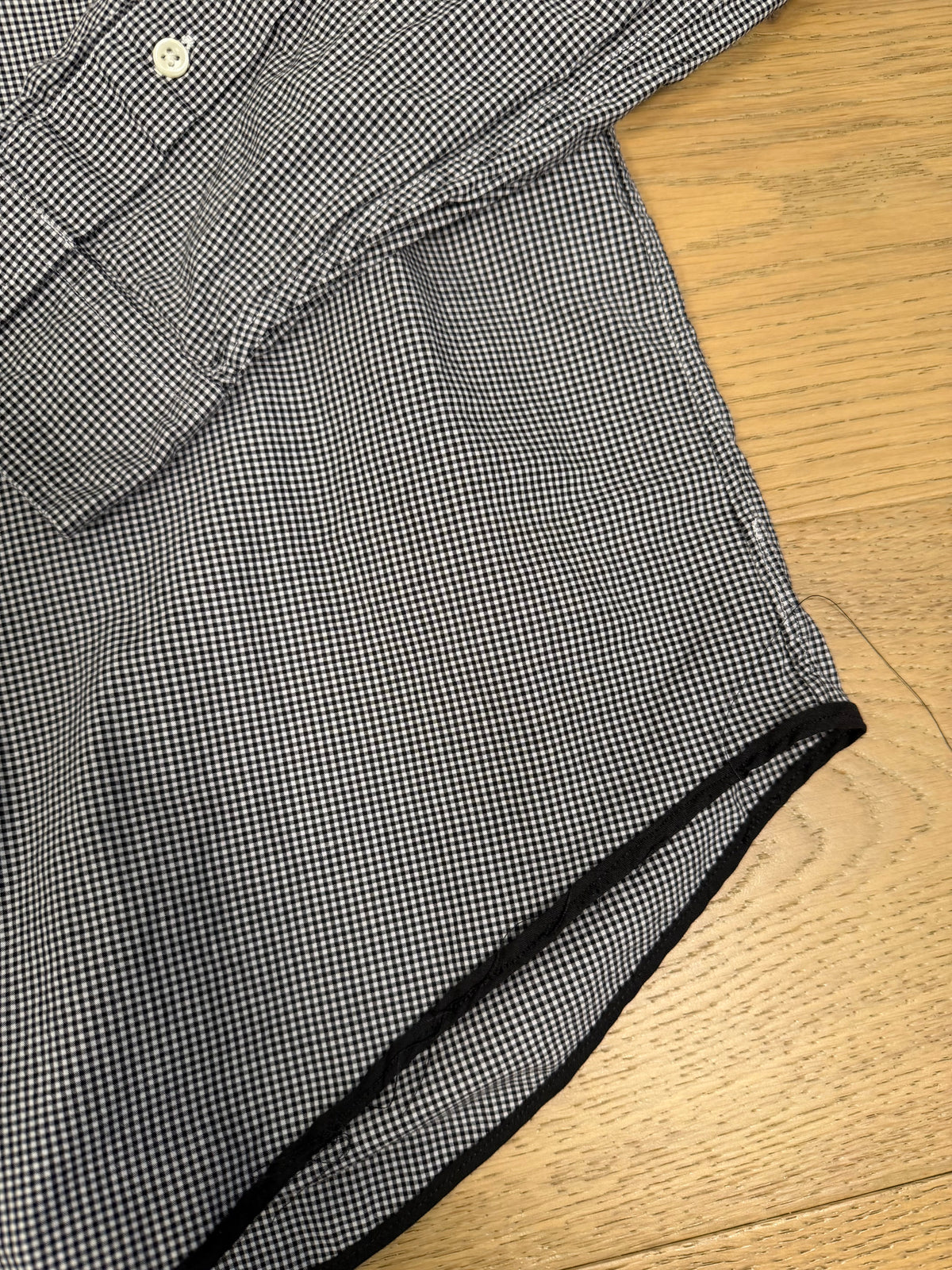 Black Polo Ruffle- M