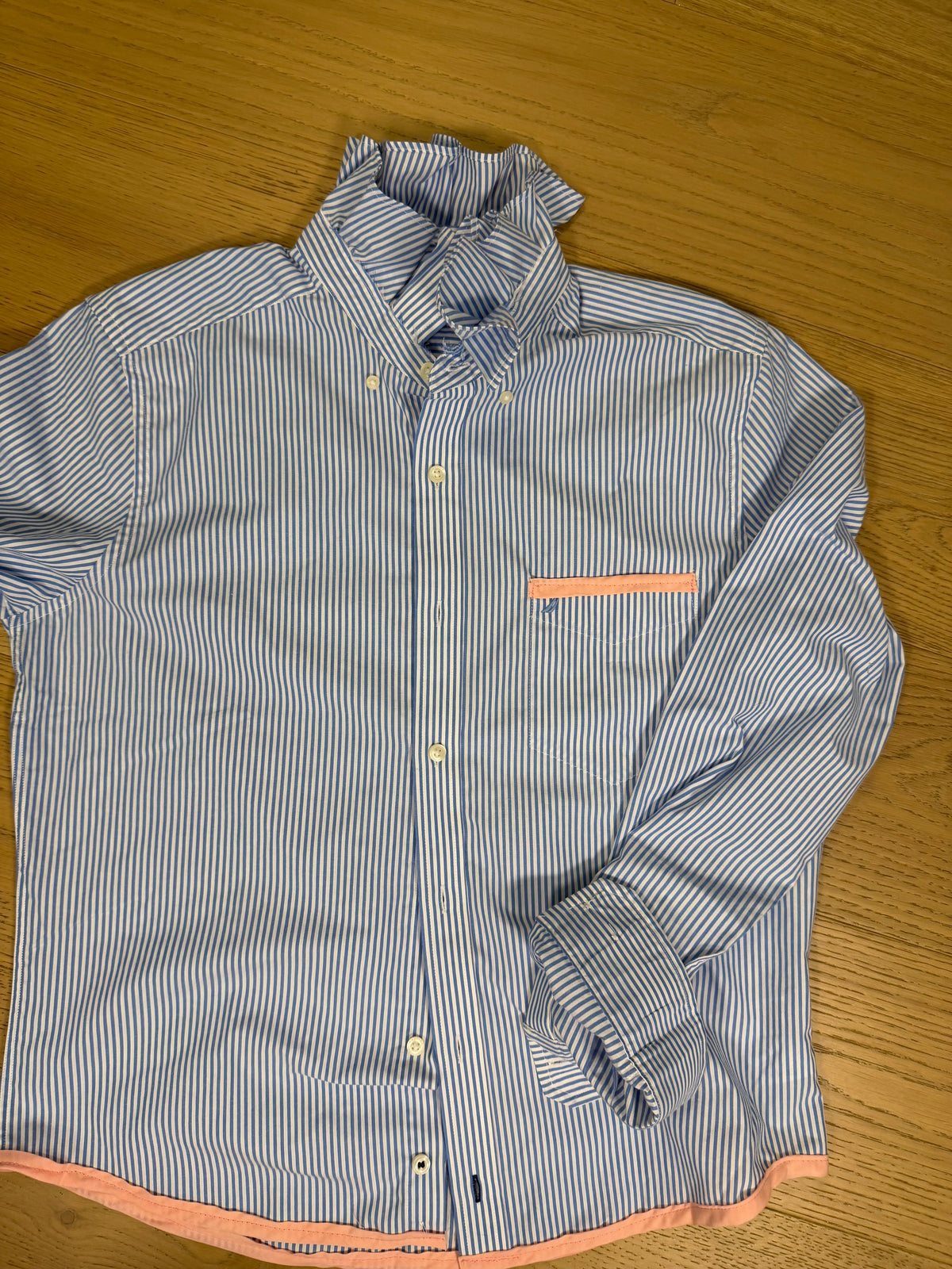 Blue & Pink Nautica Ruffle- S