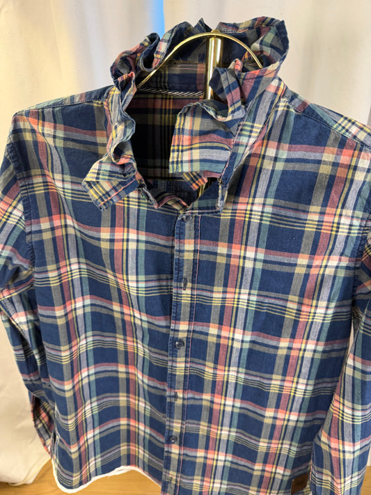 Benetton Plaid Ruffle - S/M
