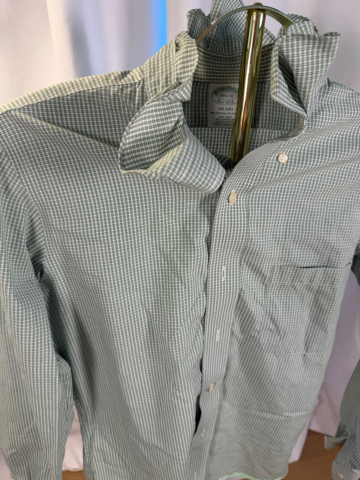 Green Brooks Brothers Ruffle-XS/S