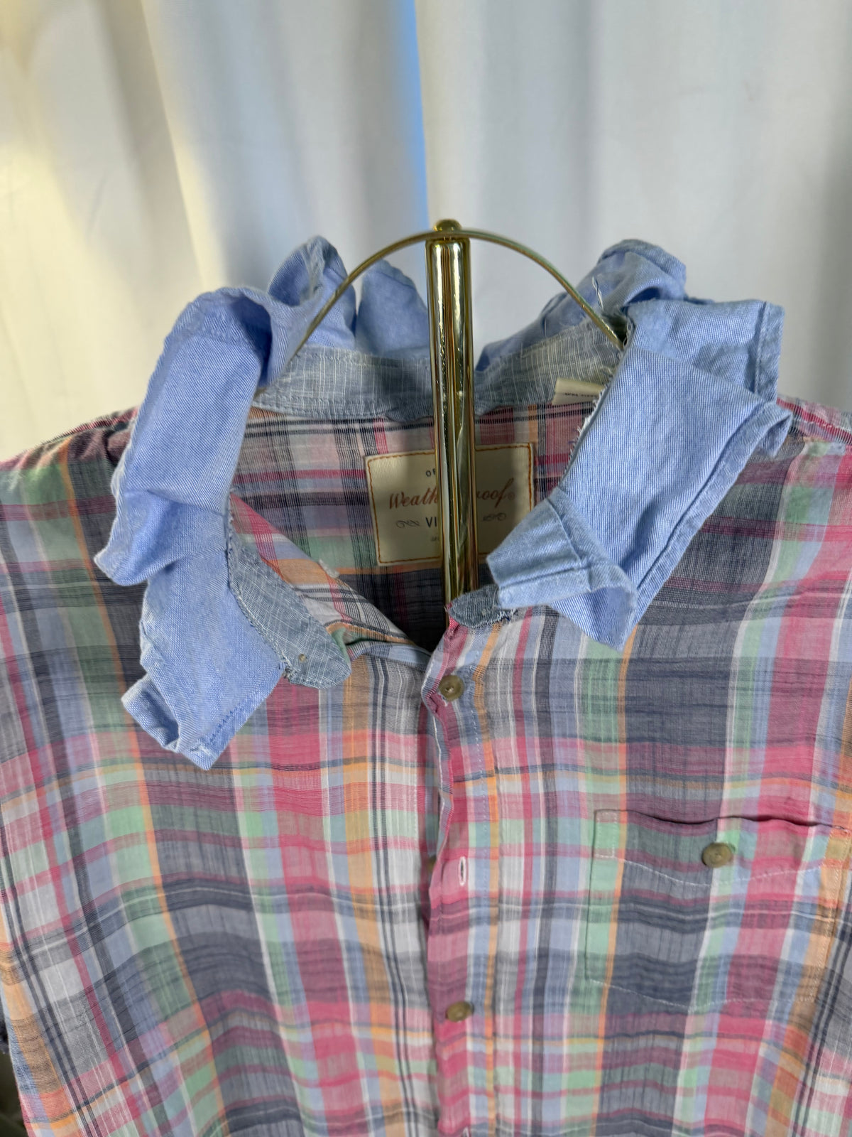 Pink Plaid Ruffle- M