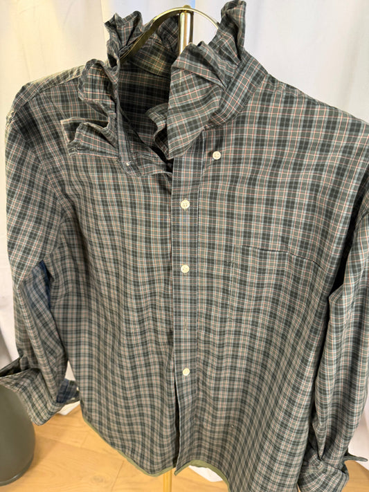 Moss Green Ruffle- L