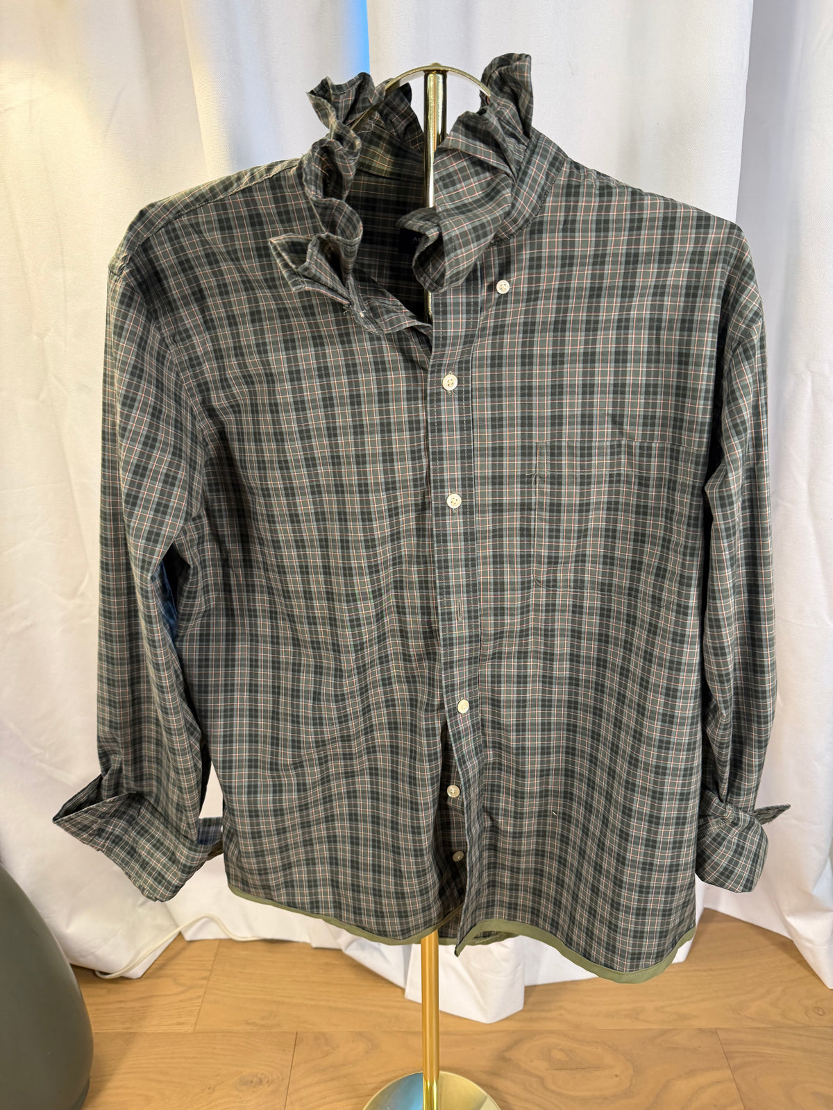 Moss Green Ruffle- L