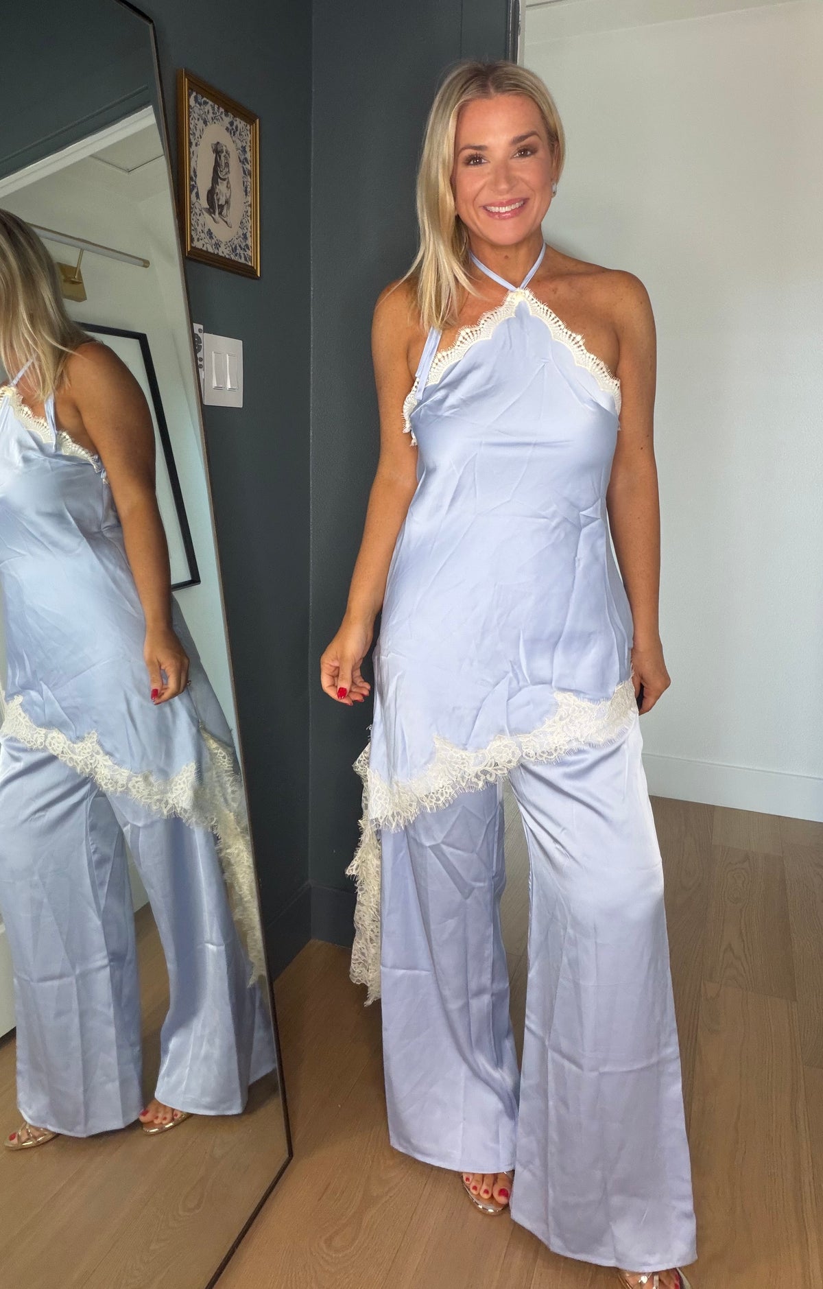 Satin Halter Jumpsuit