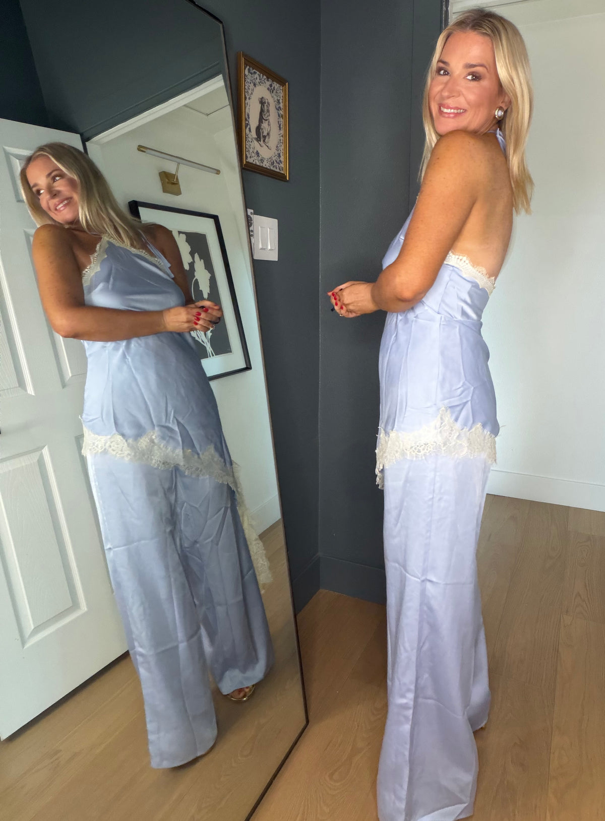 Satin Halter Jumpsuit