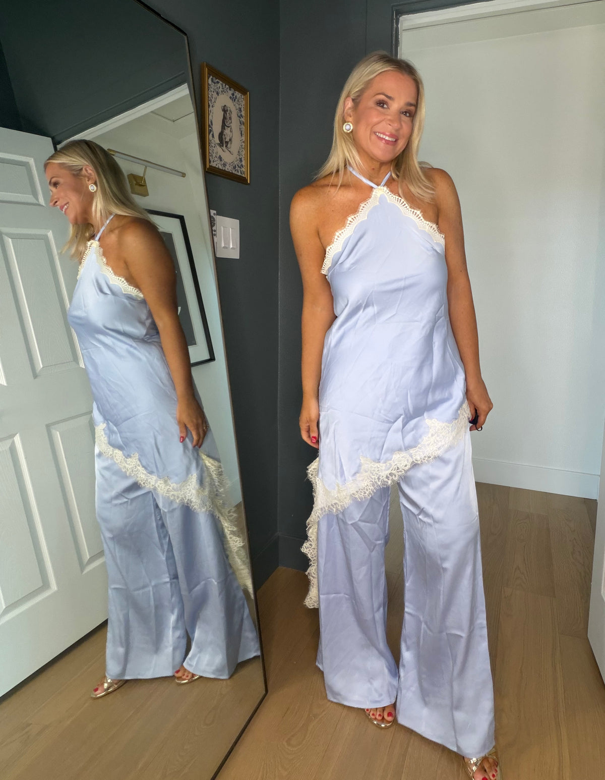Satin Halter Jumpsuit