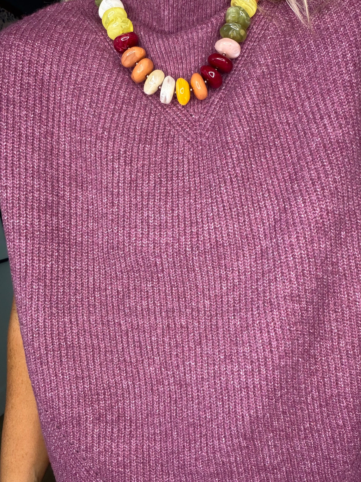 Heather High Neck Sweater