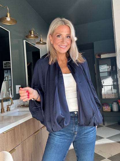 Puffed Bomber Jacket