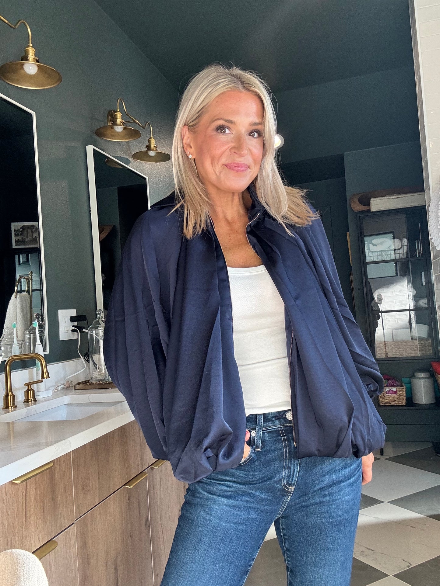 Puffed Bomber Jacket