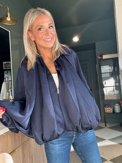 Puffed Bomber Jacket