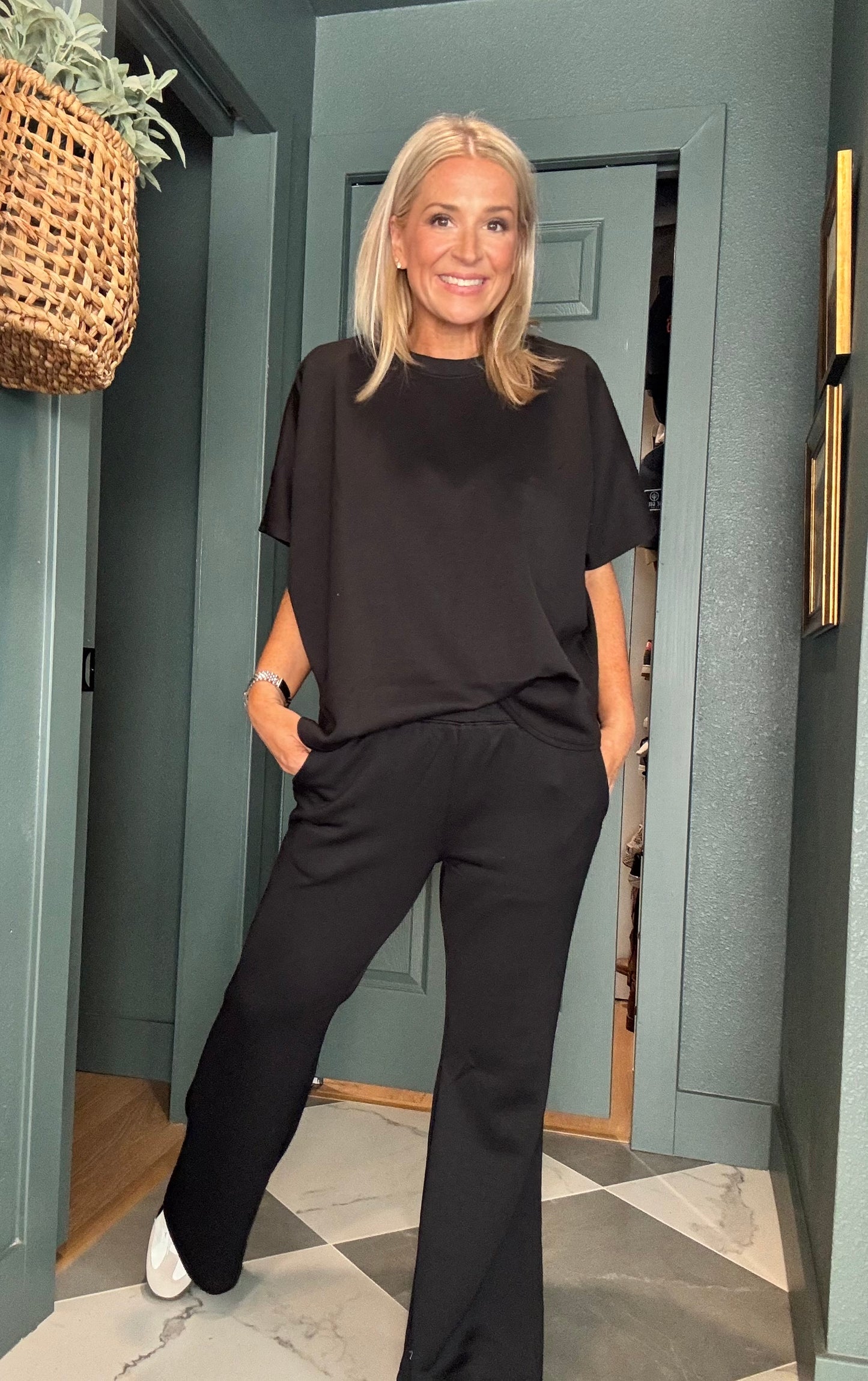 Poncho Top + Bell Bottom Modal Set