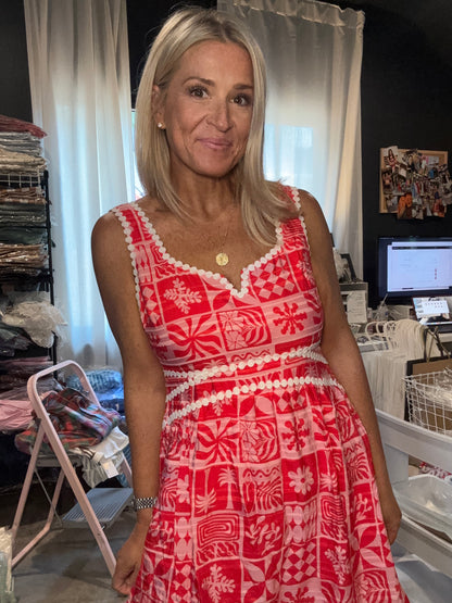 Dotted and Detail Dress-FINAL SALE