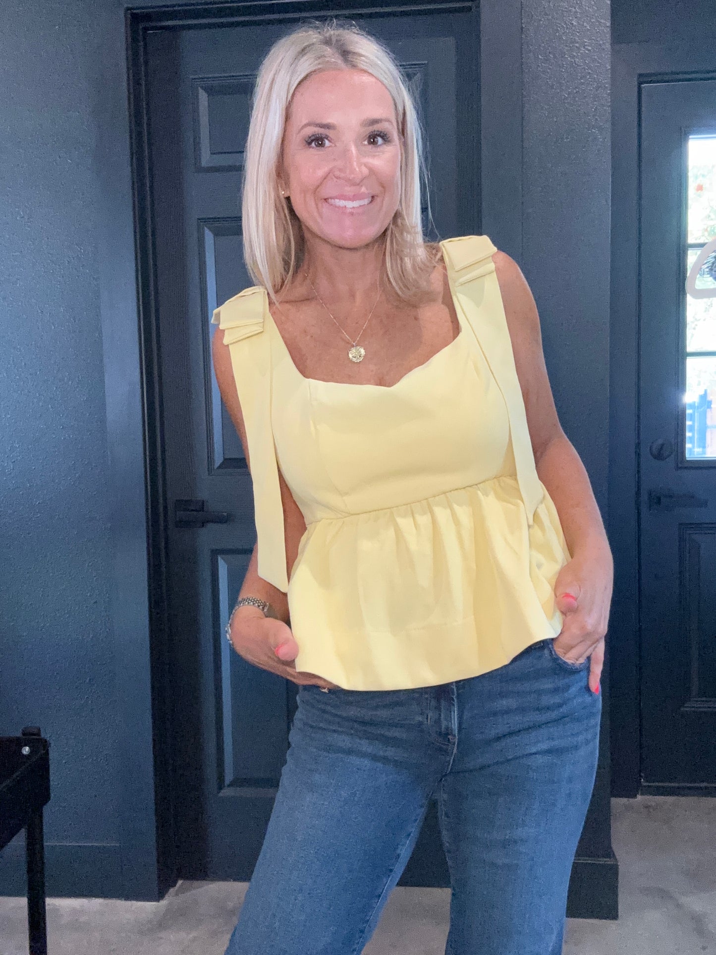 Buttercream and Bows Top- FINAL SALE