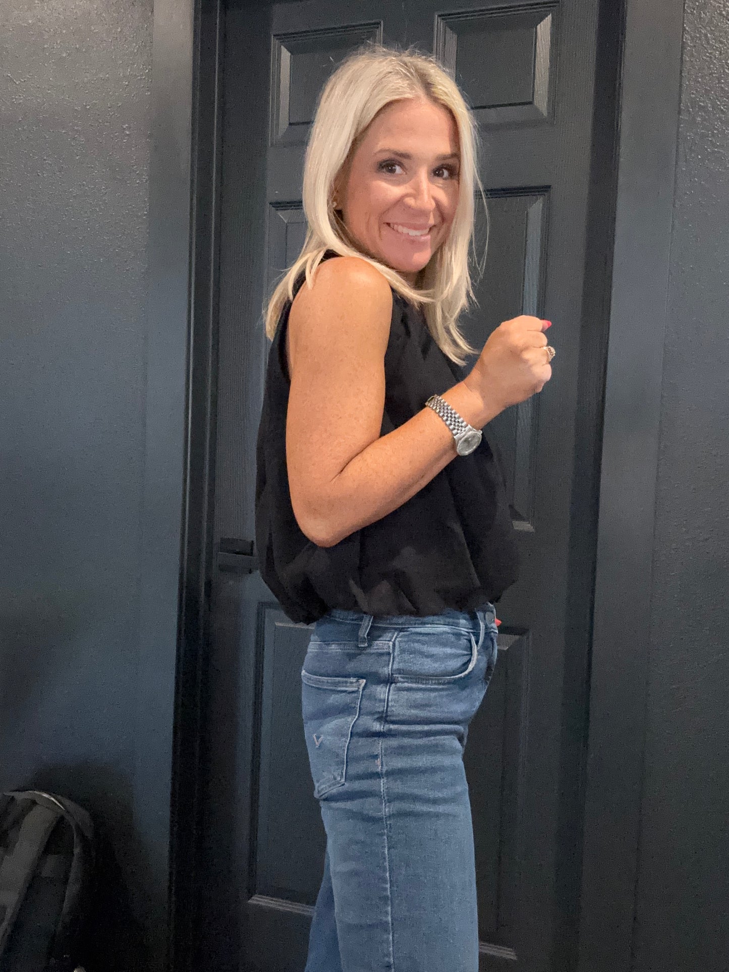 Bubble Hem Top- FINAL SALE