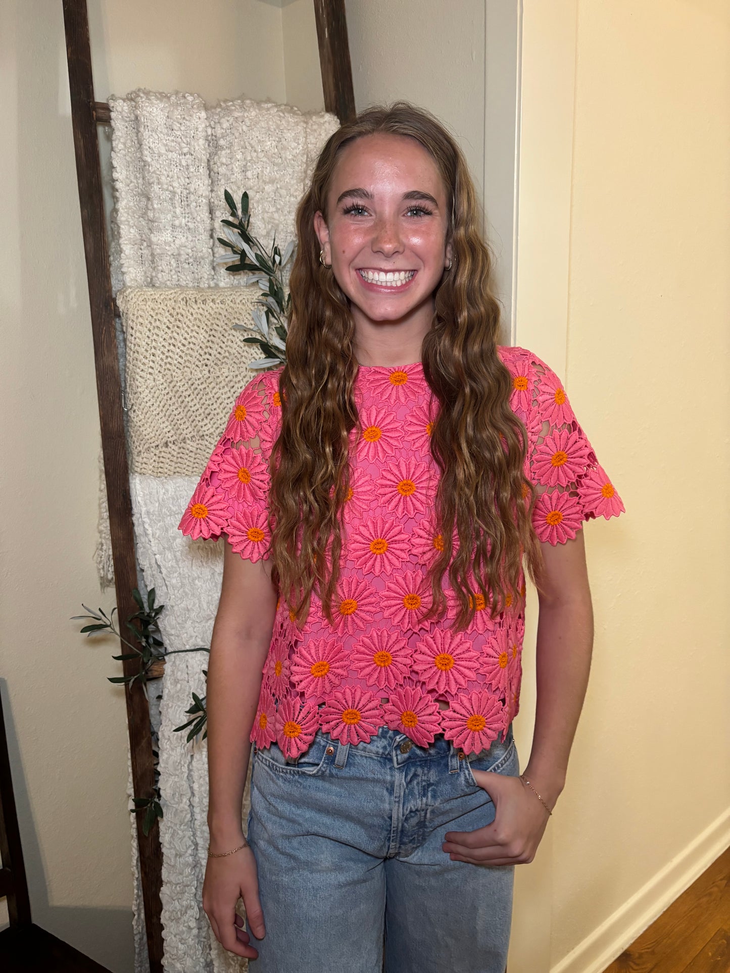 Coming Up Daisies Top- FINAL SALE