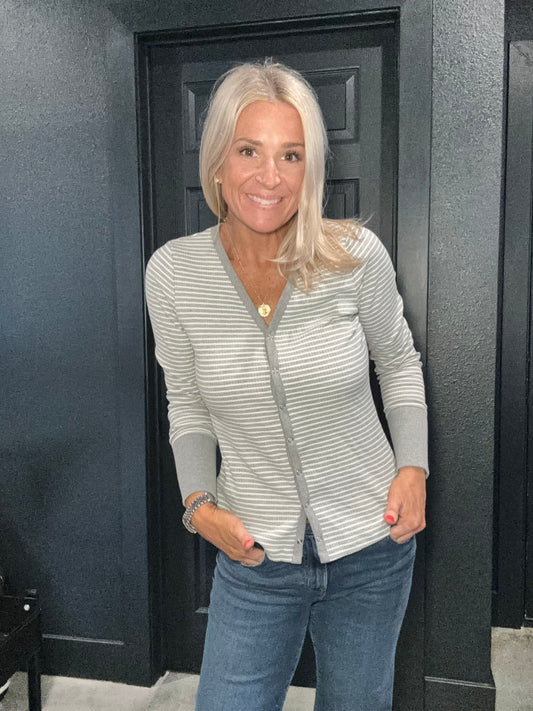 Sam V-Neck Cardigan- FINAL SALE