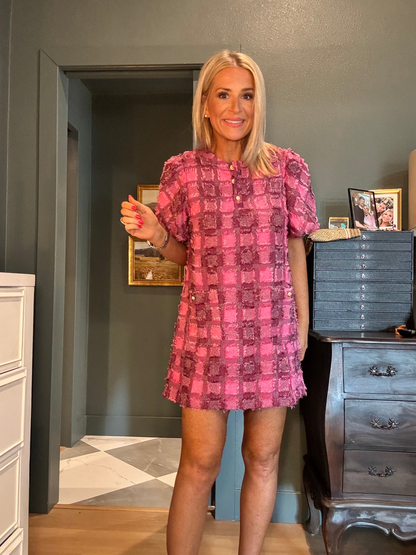 Raspberry Mini Dress