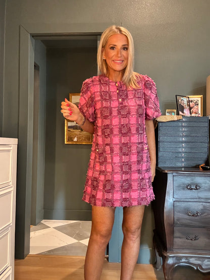 Raspberry Mini Dress