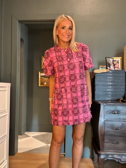 Raspberry Mini Dress