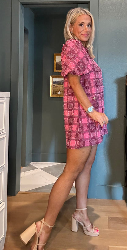 Raspberry Mini Dress