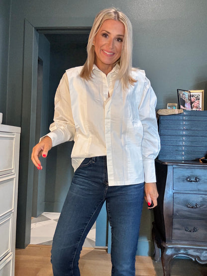 Charlie Shoulder Shirt-FINAL SALE