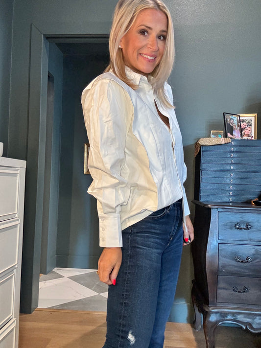 Charlie Shoulder Shirt-FINAL SALE