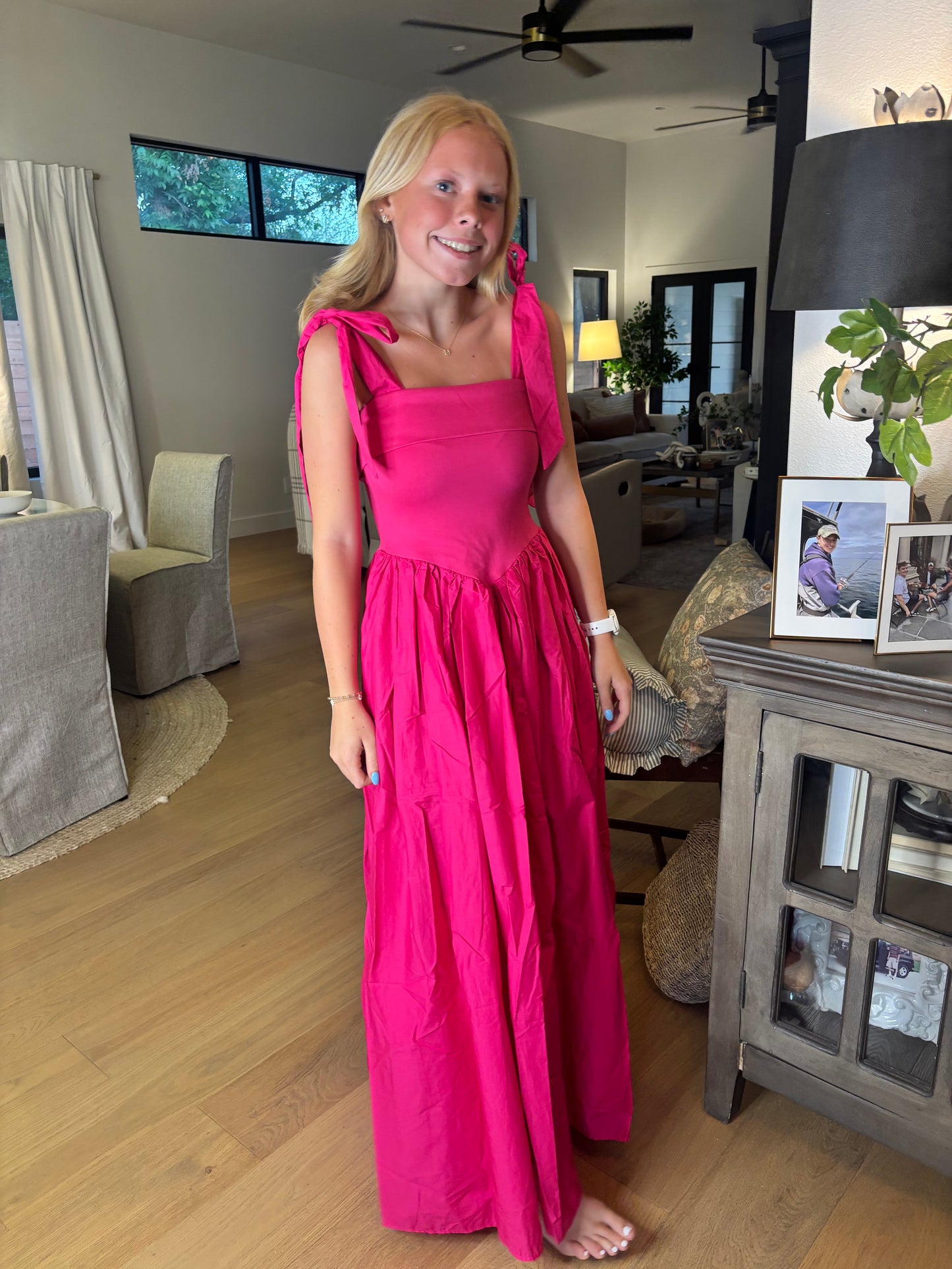 Karina Fuchsia Dress