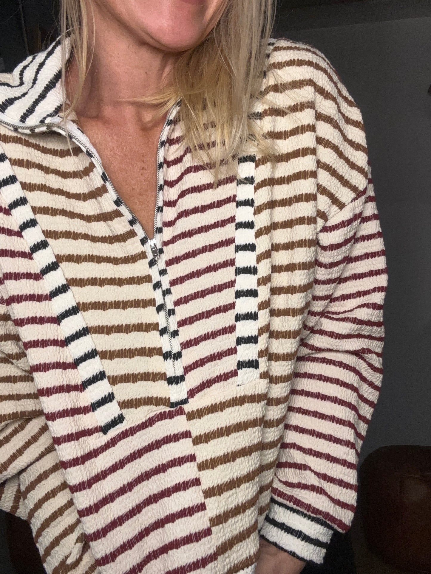 Warm & Easy Stripe Top- FINAL SALE