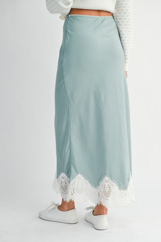 Seafoam & Silk Skirt- FINAL SALE