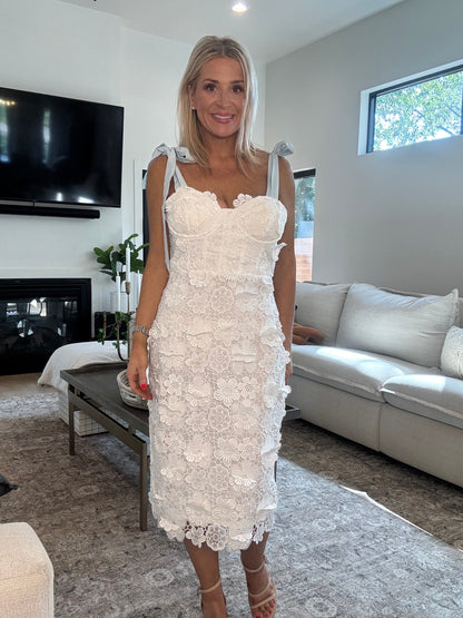 Eden Lace Midi Dress- Final Sale