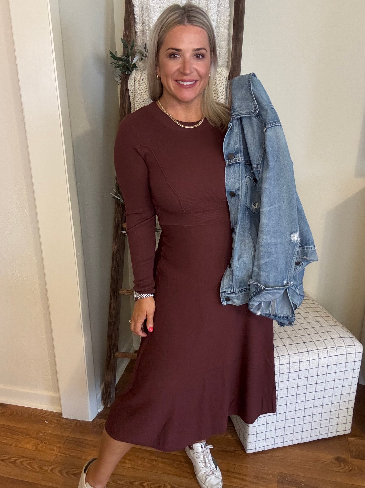 Brennan Sweater Midi Dress-FINAL SALE